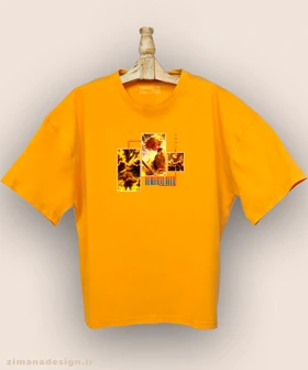 تیشرت لش مردانه و زنانه طرح شیطان کش شخصیت زنیتسو کد 962