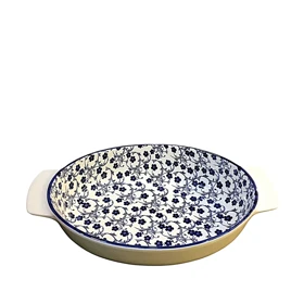 مرغ خوری دسته دار بزرگ دنی هوم طرح گل سرمه ای / BA27