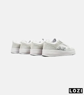 کفش کتانی مردانه طوسی سفید NIKE AirForce Draw