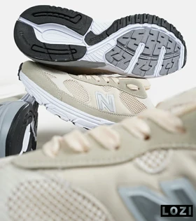 کفش کتانی بزرگ پا کرم طوسی NEW BALANCE 993