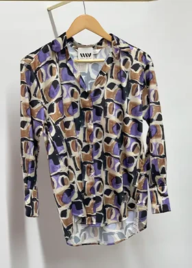 شومیز طرح دار کد 4048