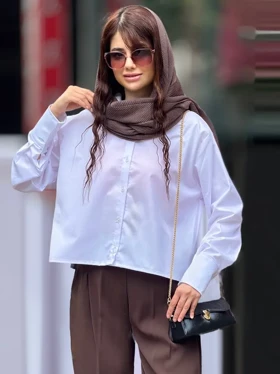 شومیز باکسی سفید