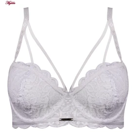 ست شورت و سوتین زنانه گیپور فانتزی نانسی سفید کد 4691-8585