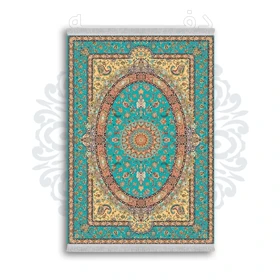 *جدید* فرشینه از جنس پارچه شانل مخمل ترک طرح فانتزی برند دفه کد 9