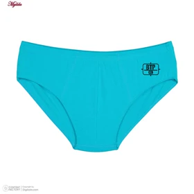 شورت اسلیپ مردانه برهان تن پوش مدل پنبه‌ای آبی فیروزه ای کد 1001