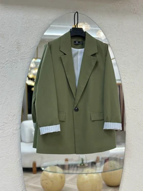 کت لینن زارا سبز 404