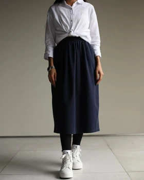 دامن کتان yashli_midi