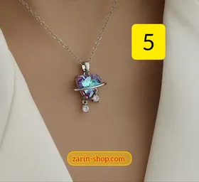گردنبند استیل آویزدار زنانه طرح طلا