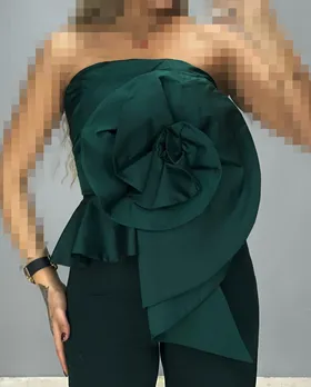 سرهمی دکلته گل رز