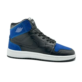 کفش کتانی اسپرت ساق‌دار مردانه رنگ مشکی آبی مدل نایک NIKE Jordan 1 low