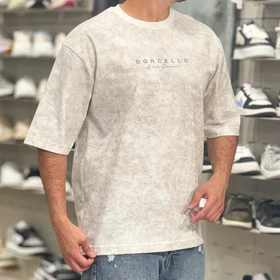 تیشرت مردانه مدل سنگشور ساده برچلو رنگ سفید کد 847471