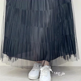 دامن دورو طرح دار