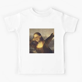تیشرت با طرح mona lisa DABBING! DAB! کد 24967