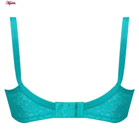 سوتین زنانه پانیذ آبی فیروزه ای کد 66303-7