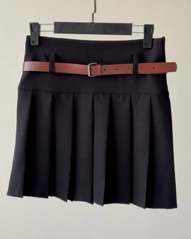 دامن پلیسه کمردار کد 400010