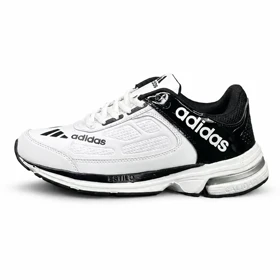 کتانی خارجی مردانه مدل آدیداس سفید مشکی ADIDAS
