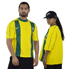 تیشرت فوتبالی برزیل مدل Nike-ZRA-4D0663 زرد