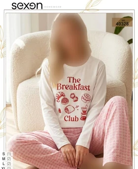 بلوز و شلوار سایز نرمال زنانه sexen کد 40328