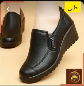 کفش طبی کارمندی و پرسنلی زنانه لژدار سیمین