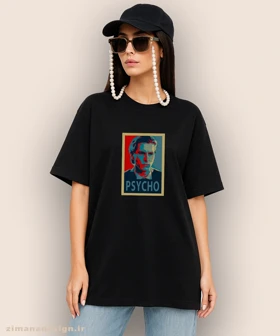 تیشرت لش مردانه و زنانه طرح روانی آمریکایی شخصیت پاتریک بیتمن کد 936