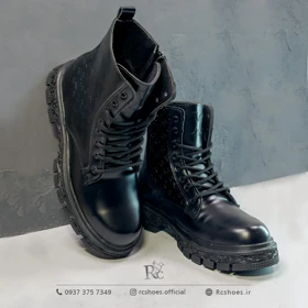 بوت مردانه LV چاپی زیپ‌دار