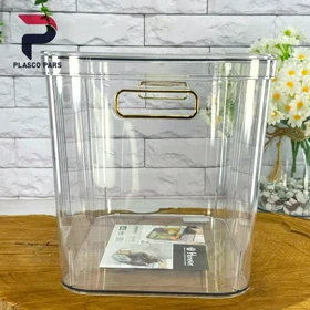 باکس دسته طلایی بزرگ شفاف هومکت