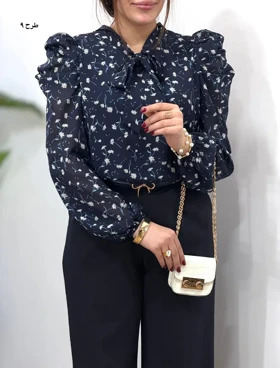 شومیز حریر مجلسی مهلا 4982