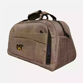 ساک ورزشی CAT، جنس ساتن برزنت - بژ