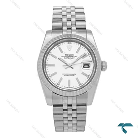 ساعت رولکس DateJust مردانه سیلور ایندکس خطی Rolex-8317-G