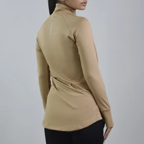 استرج نیم زیپ زنانه نایک مدل SRN-2B1286 کرم