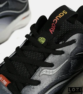 کفش کتانی مشکی خاکستری Saucony Ride Review v.2