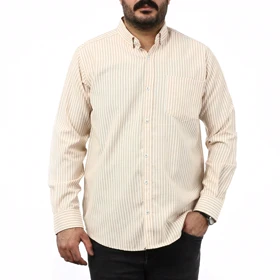 پیراهن آستین بلند راه راه مردانه مدل 6102102