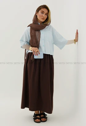 شومیز باکسی تک جیب کد1005680