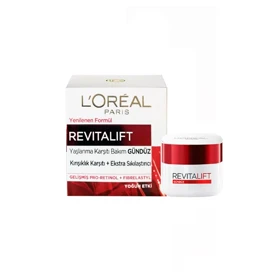 کرم روز لورئال مدل رویتالیفت L'Oreal REVITALIFT ضد چروک و پیری پوست حجم 50 میل