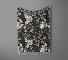 شال مبل ریش دار sofa shawl 57