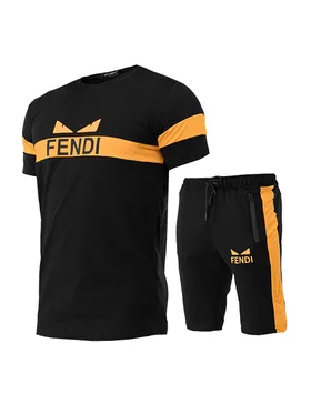 ست تیشرت و شلوارک مردانه Fendi