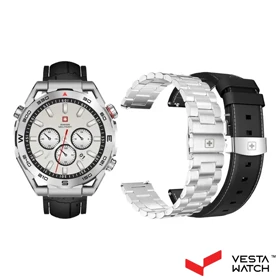 ساعت مچی هوشمند سوئیس میلیتاری SWISS MILITARY مدل SM-W-DOM3-SLF-BLKSIST-2PRESTP