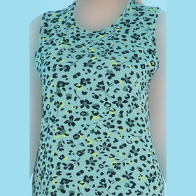 پیراهن آستین حلقه یقه گرد چاپدار بلکس (نیکوتن پوش) کد 15416