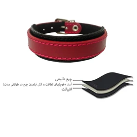 دستبند چرم وارک مدل رهام کد rb205
