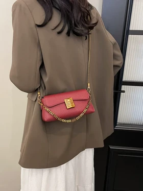 کیف دوشی زنانه وارداتی کد K793 (قرمز)