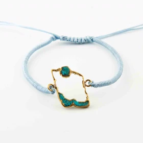 دستبند فانتزی ایران (آبی روشن)