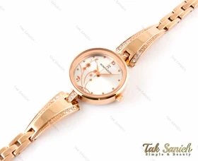 ساعت زنانه رومانسون نگین‌دار رزگلد Romanson-3356-L