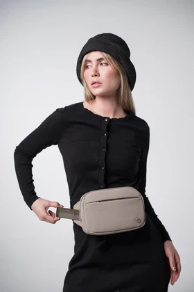 کیف کمری زنانه دیوید جونز DAVID JONES (طوسی)