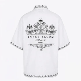پیراهن باکسی گلدوزی طرح inner bloom برند Machinist