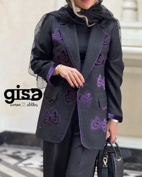 مانتو گلدوزی کتان