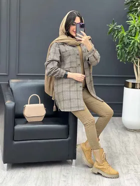 شکت چهارخونه جلو دکمه
