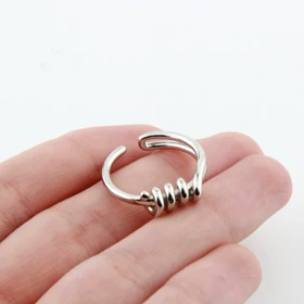 انگشتر دخترانه مدل پیچی دولاین