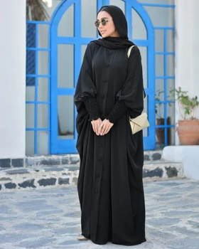 مانتو عبایی کرپ مدل طرح جدید