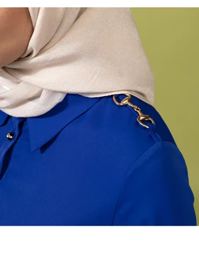 تونیک زنانه کرپ الیزه سایز بزرگ هلیا