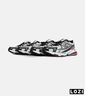 کفش کتانی مردانه و زنانه سفید قرمز مشکی NEW BALANCE 1064 مدل 6741